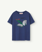 Load image into Gallery viewer, Deep Blue Rooster Kids T-Shirt
