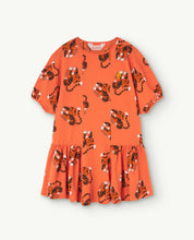 Load image into Gallery viewer, Orange Walrus Kids Dress