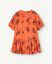 Load image into Gallery viewer, Orange Walrus Kids Dress