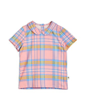 Load image into Gallery viewer, Check with Collar T-Shirt - Pink