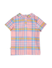 Load image into Gallery viewer, Check with Collar T-Shirt - Pink