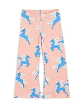 Load image into Gallery viewer, Horses Flared Trousers - Pink (LAST ONE 116/122)