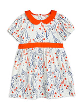 Load image into Gallery viewer, Scottish Unicorns Puff Sleeve Dress