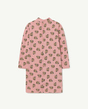Load image into Gallery viewer, Pink Flowers Jersey Bug Dress
