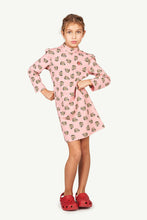 Load image into Gallery viewer, Pink Flowers Jersey Bug Dress