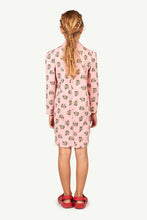 Load image into Gallery viewer, Pink Flowers Jersey Bug Dress