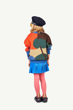 Load image into Gallery viewer, Blue Logo Velvet Bird Skirt