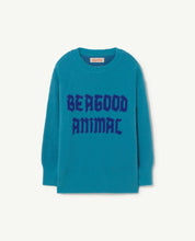 Load image into Gallery viewer, Blue Graphic Bull Sweater