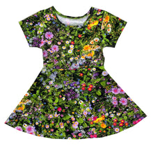 Load image into Gallery viewer, Green Flowers Skater Dress (LAST ONE 2Y)
