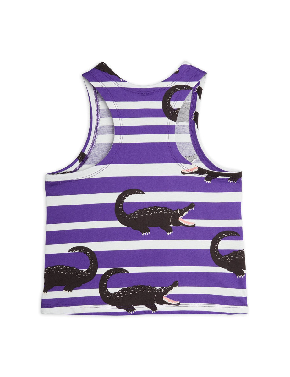 Mini Rodini Crocodile Stripe Tank Top - Purple – The Boys