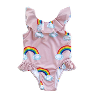 Pink Rainbows Swimsuit (LAST ONE 2Y)