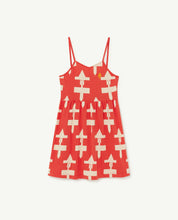 Load image into Gallery viewer, Geometrical Red Otter Dress