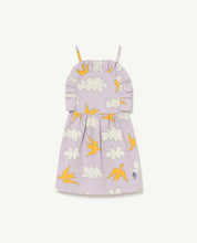Load image into Gallery viewer, Clouds Lavand Dragonfly Dress