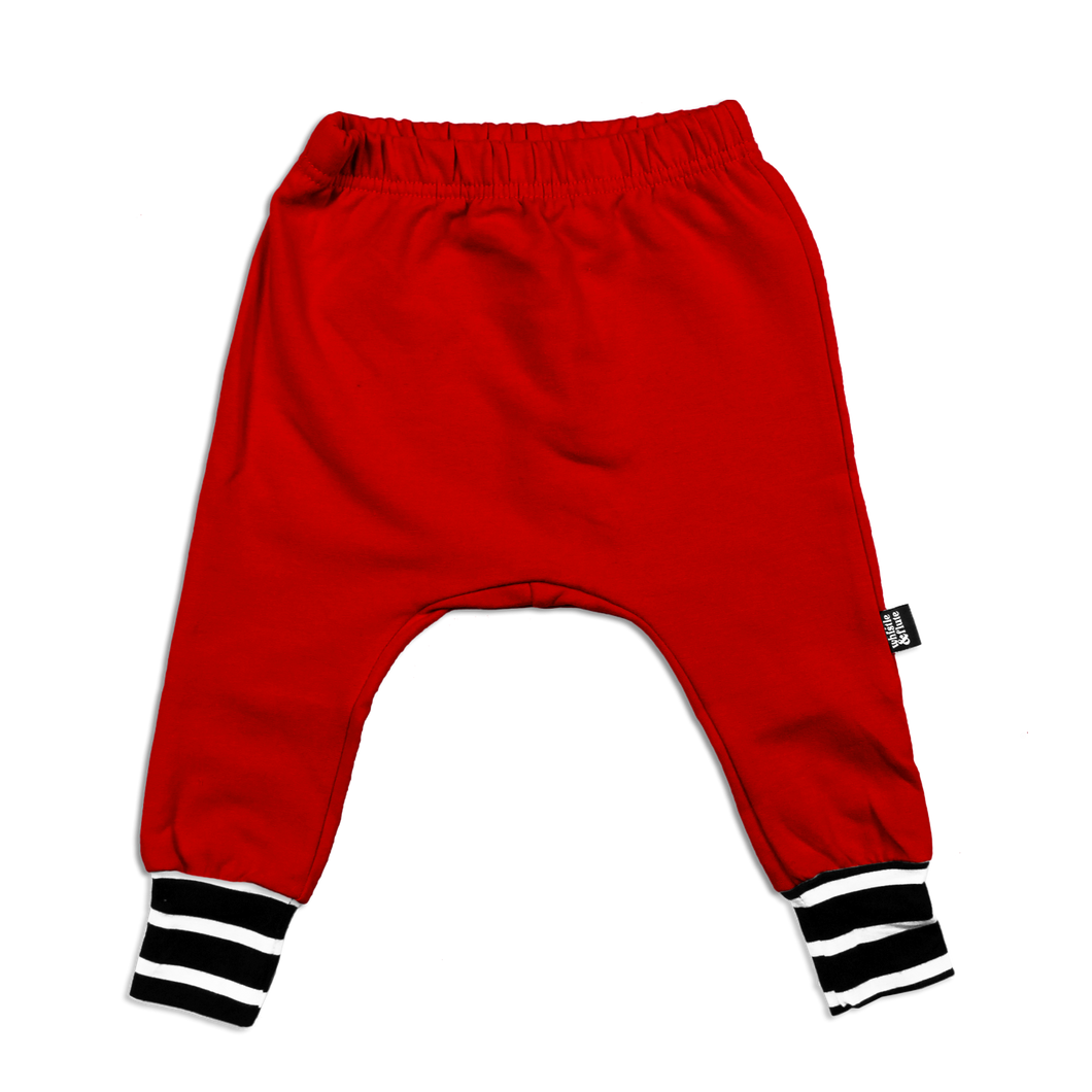 Bamboo Joggers - Red (LAST ONE 5-6Y)