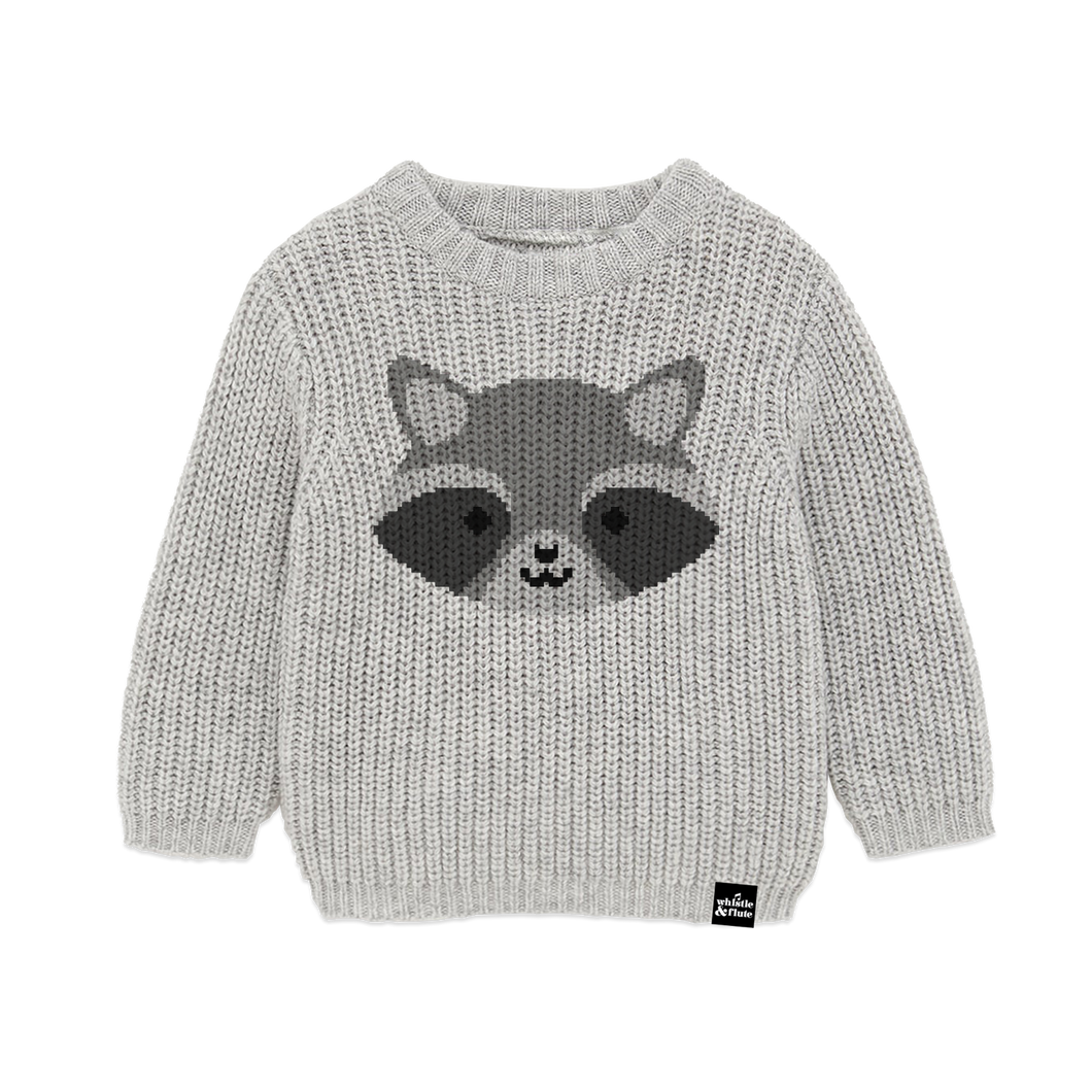 Kawaii Raccoon Knit Sweater