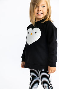 Kawaii Penguin Heart Sweatshirt (LAST ONE 1-2Y)