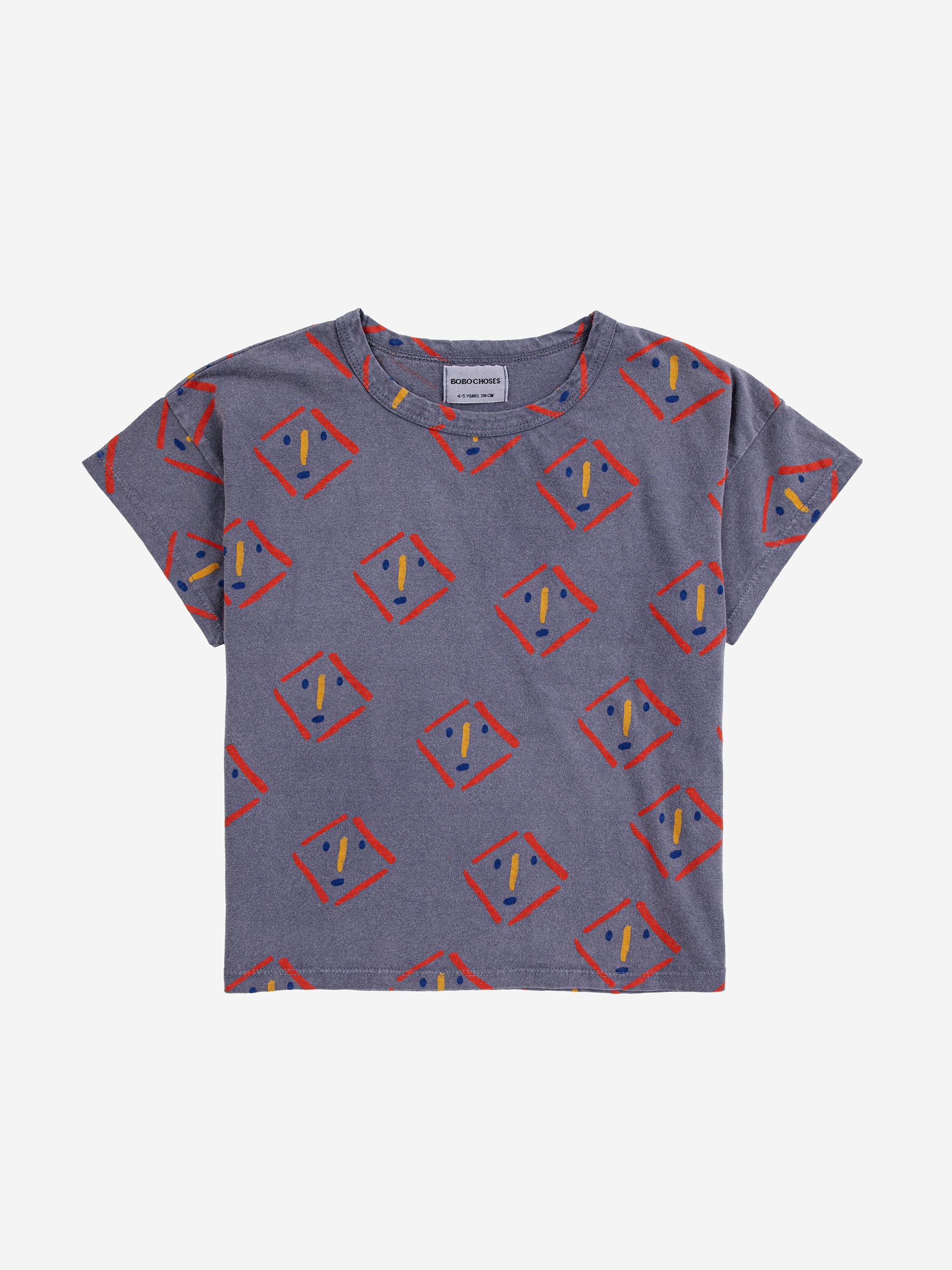 Bobo Choses all-over rope-print T-shirt - Blue