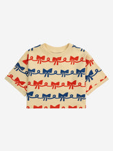 Load image into Gallery viewer, Ribbon Bow All Over Short Sleeve Sweatshirt
