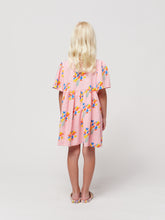 Load image into Gallery viewer, Fireworks All Over Flounce Sleeves Woven Dress
