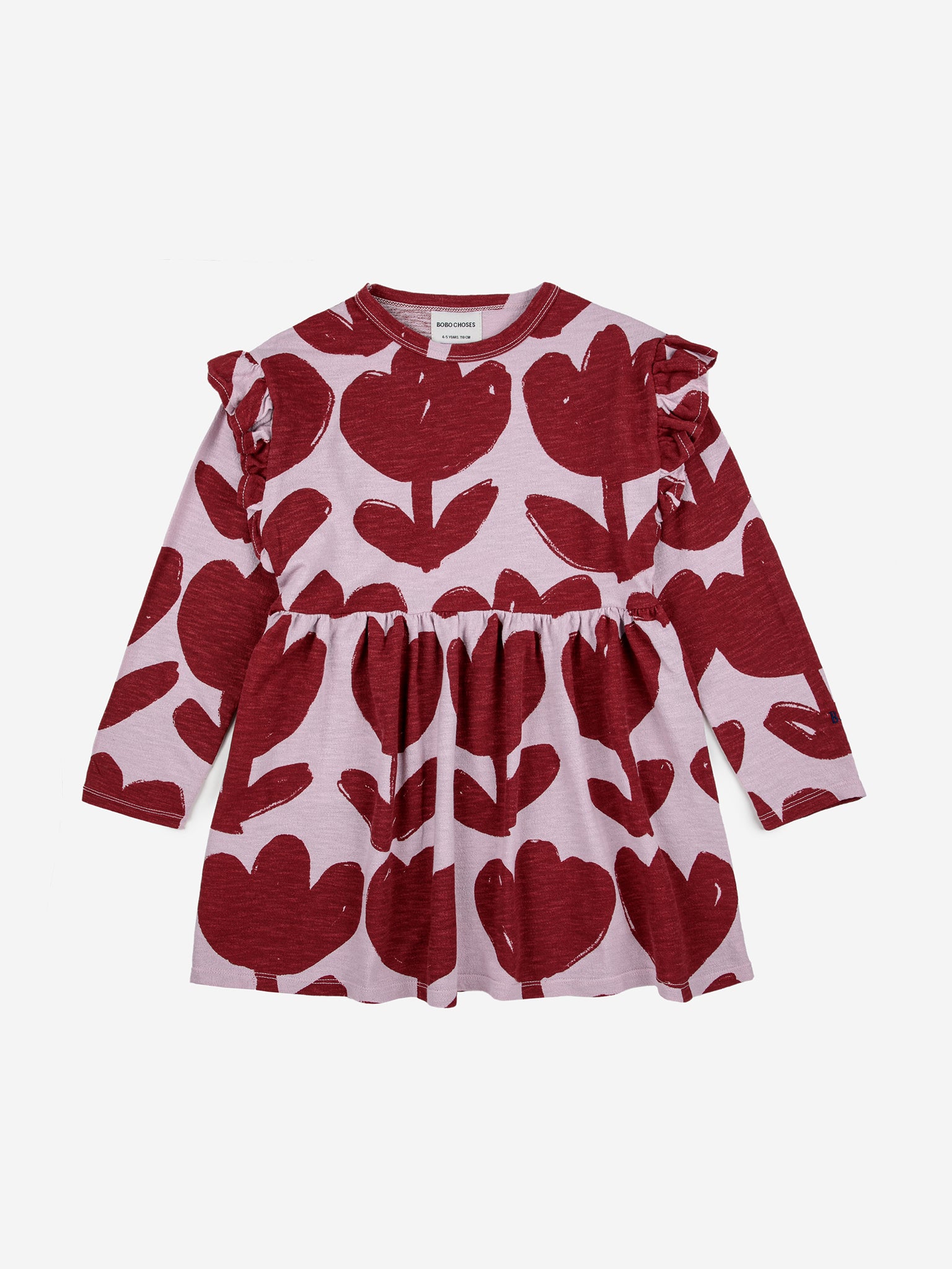 Bobo Choses Retro Flowers All Over Ruffle Dress – The Boys and the