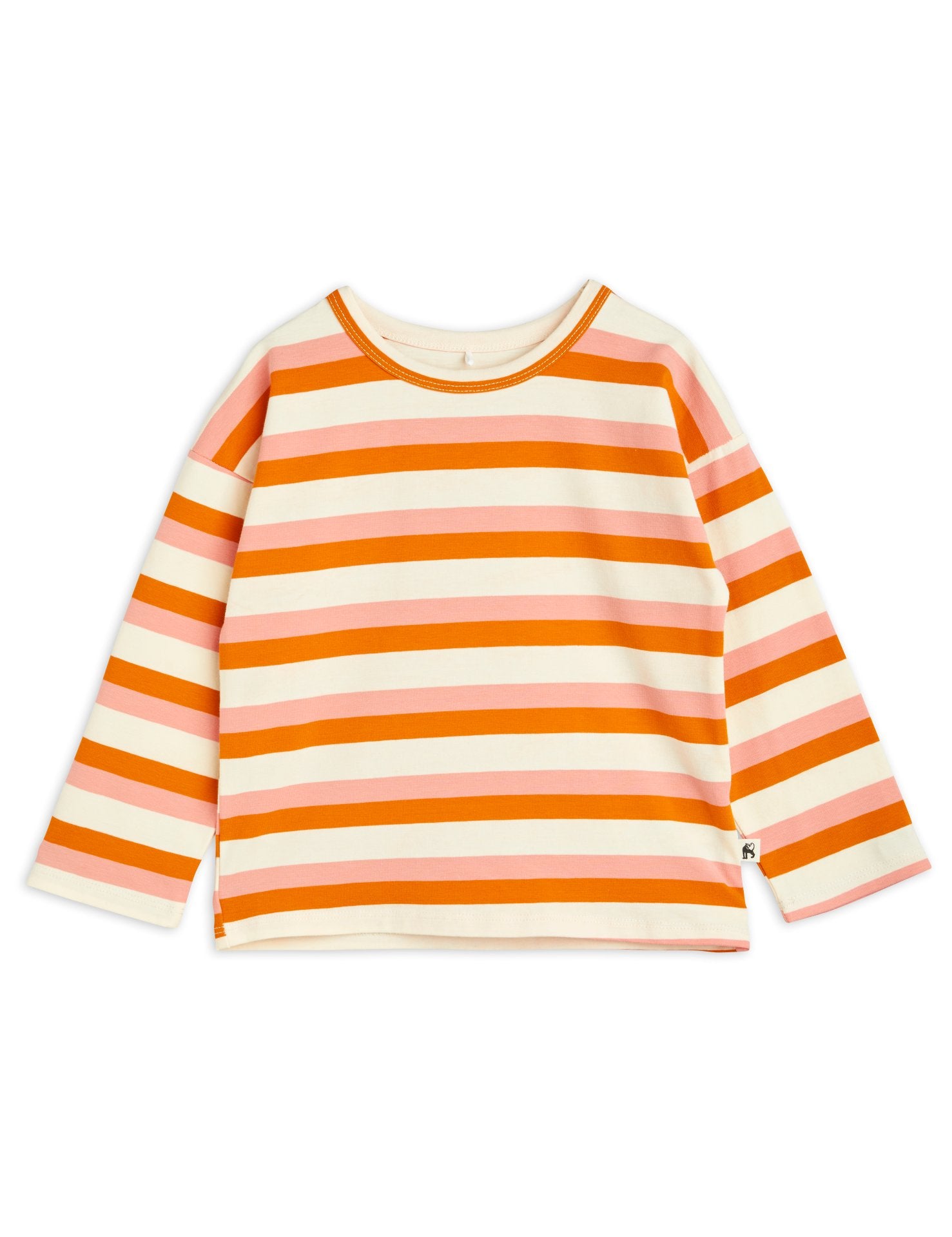 orange and yellow striped long sleeve shirt
