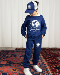 Mini Rodini Society Embroidered Sweatpants