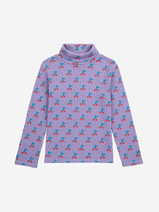 Bobo Cherry All Over Turtle Neck T-Shirt