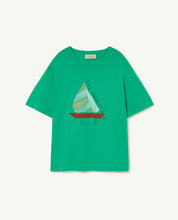 Load image into Gallery viewer, Green Rooster Oversized Kids T-Shirt

