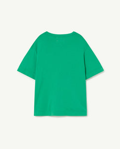 Green Rooster Oversized Kids T-Shirt