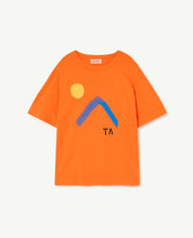 Load image into Gallery viewer, Orange Rooster Oversized Kids T-Shirt
