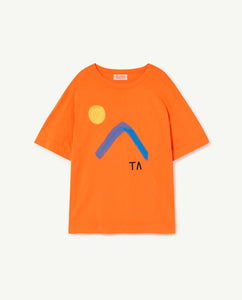 Orange Rooster Oversized Kids T-Shirt