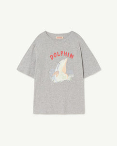 Grey Rooster Oversized Kids T-Shirt