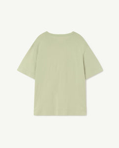 Soft Green Rooster Oversized Kids T-Shirt