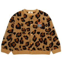 Load image into Gallery viewer, Leopard Pattern Cardigan Beige
