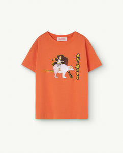 Orange Rooster Kids T-Shirt