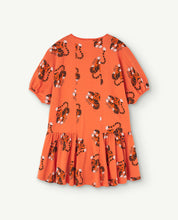 Load image into Gallery viewer, Orange Walrus Kids Dress
