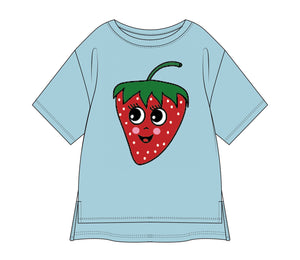 Strawberries Blue T-Shirt