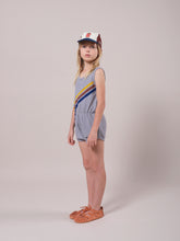 Load image into Gallery viewer, Crosswise Stripes Fleece Playsuit
