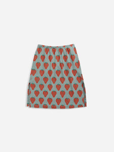 Strawberry All Over Midi Skirt