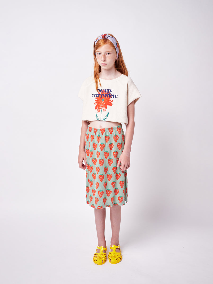 Bobo Choses Strawberry All Over Midi Skirt – The Boys and the Babe