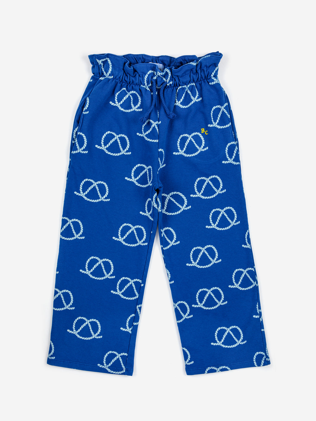 Sail Rope All Over Gathered Jogging Pants