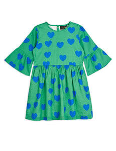 Hearts Flared Sleeve Dress (LAST ONE 80/86)