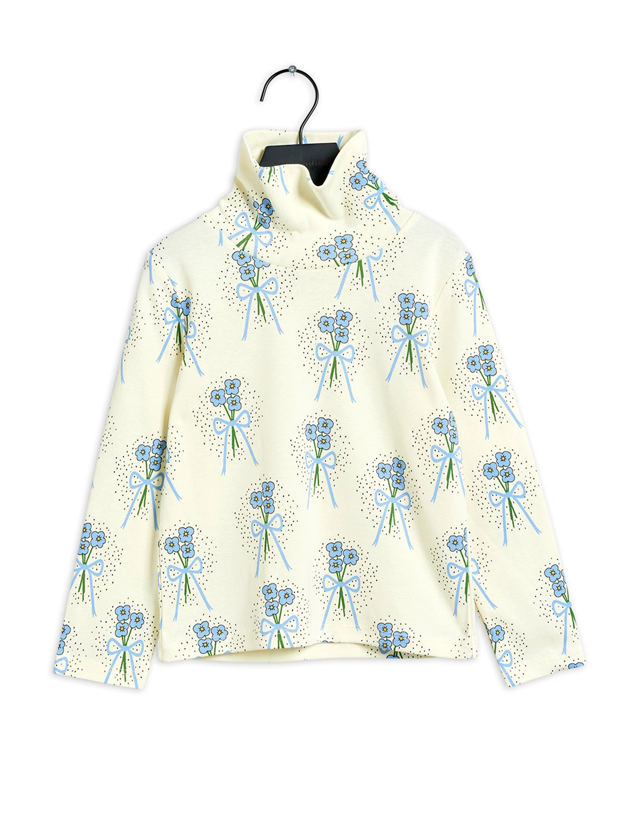 Mini Rodini Winterflowers Turtleneck - Blue – The Boys and the Babe