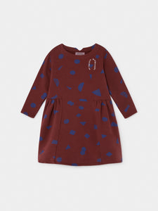 All Over Stuff Fleece Dress (LAST ONE 6/7y)