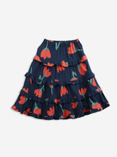 Load image into Gallery viewer, Big Flowers Woven Ruffle Skirt
