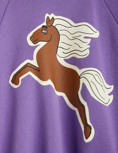 Horses Sweatshirt - Purple