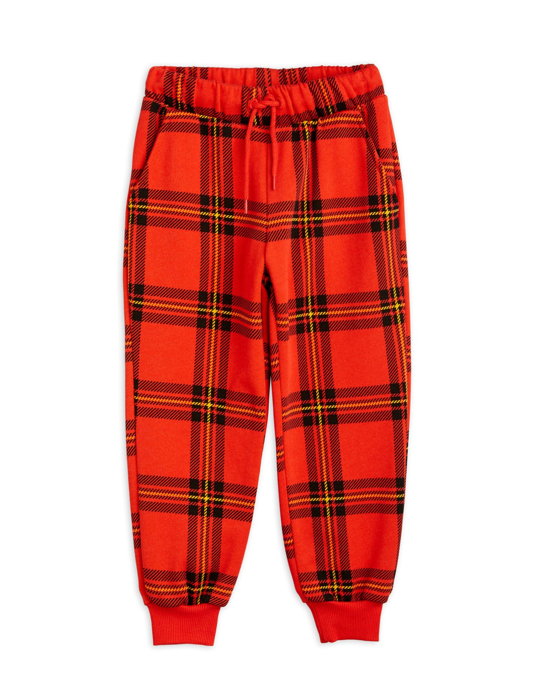 Check Sweatpants - Red