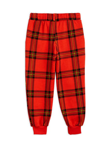 Check Sweatpants - Red