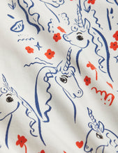 Load image into Gallery viewer, Scottish Unicorns Puff Sleeve Dress
