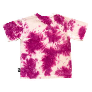 Shocking Pink Tie Dye Skate T-Shirt (LAST ONE 4-5Y)